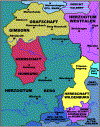 Historische Karte der Reichsherrschaft Wildenburg 1789