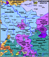 Historische Karte des Niederrhiens 1789